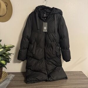 NWT Saint & Sinner Puffer Jacket & Gilet Vest Womens M Removable Sleeves